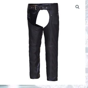 SOLD ❌ Black Motorcycle Leather Chaps
